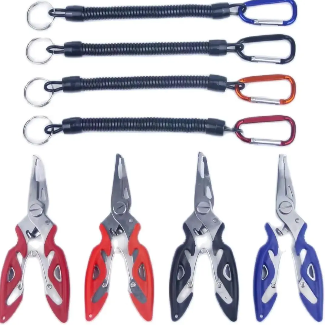 Stainless Steel Curved Fishing Pliers, Small Mini Multifunctional Lure Pliers, Forceful Fish Line Scissors, Outdoor Fishing Tools, Fishing Gear, Fishing Stuff