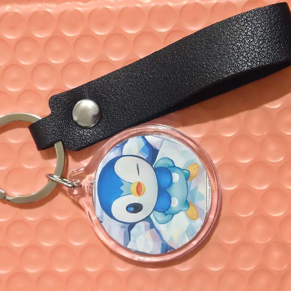 Piplup Keychain, Cute Pokemon Character Accessory for Backpacks, Keys, and Luggage