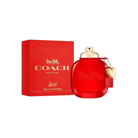 Coach Love Eau de Parfum - Long Lasting Fragrance with notes of Strawberry, Red Velvet Rose & Cedarwood 3.0 fl. oz.