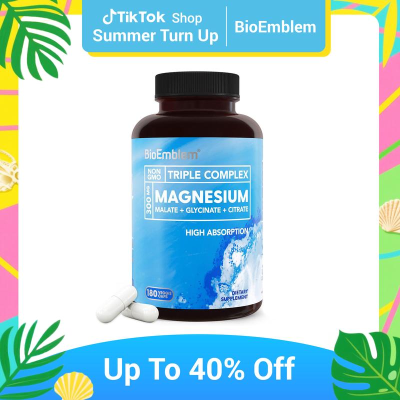 BioEmblem Triple Magnesium Complex | 300mg of Magnesium Glycinate ...
