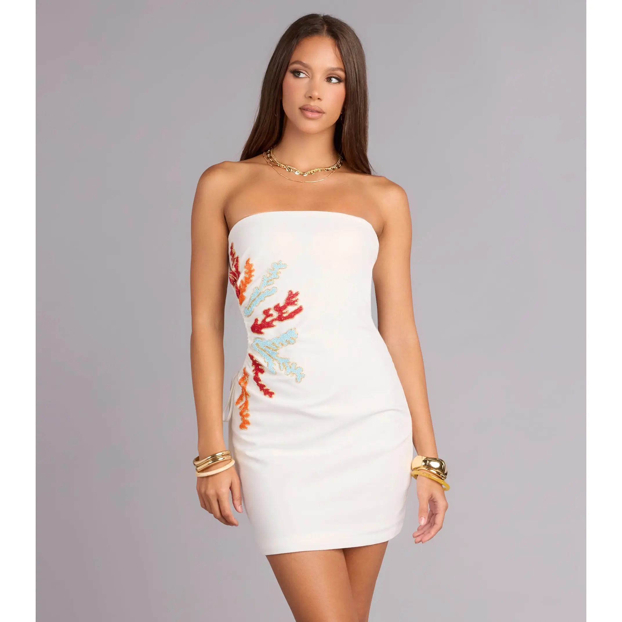 Sunlit Escape Cutout Mini Dress