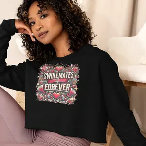 Swole Mates Tonll Vision Crop Sweatshirt