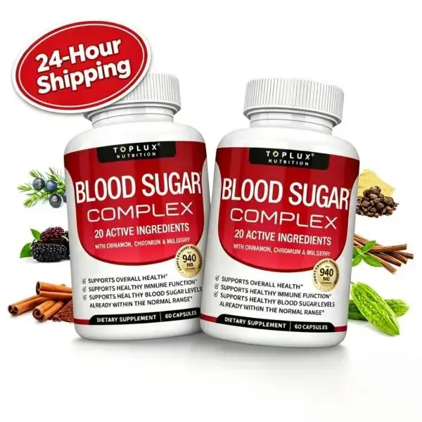 （Flash Sale 3 bottles）Blood Sugar Complex 20 Vitamins & Minerals Support Overall Health