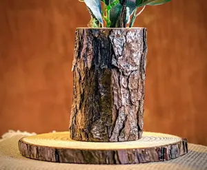 Real wood log vases! Wooden vases for flowers, wedding vases, rustic wedding centerpieces, rustic wedding decor, wedding table centerpiece!