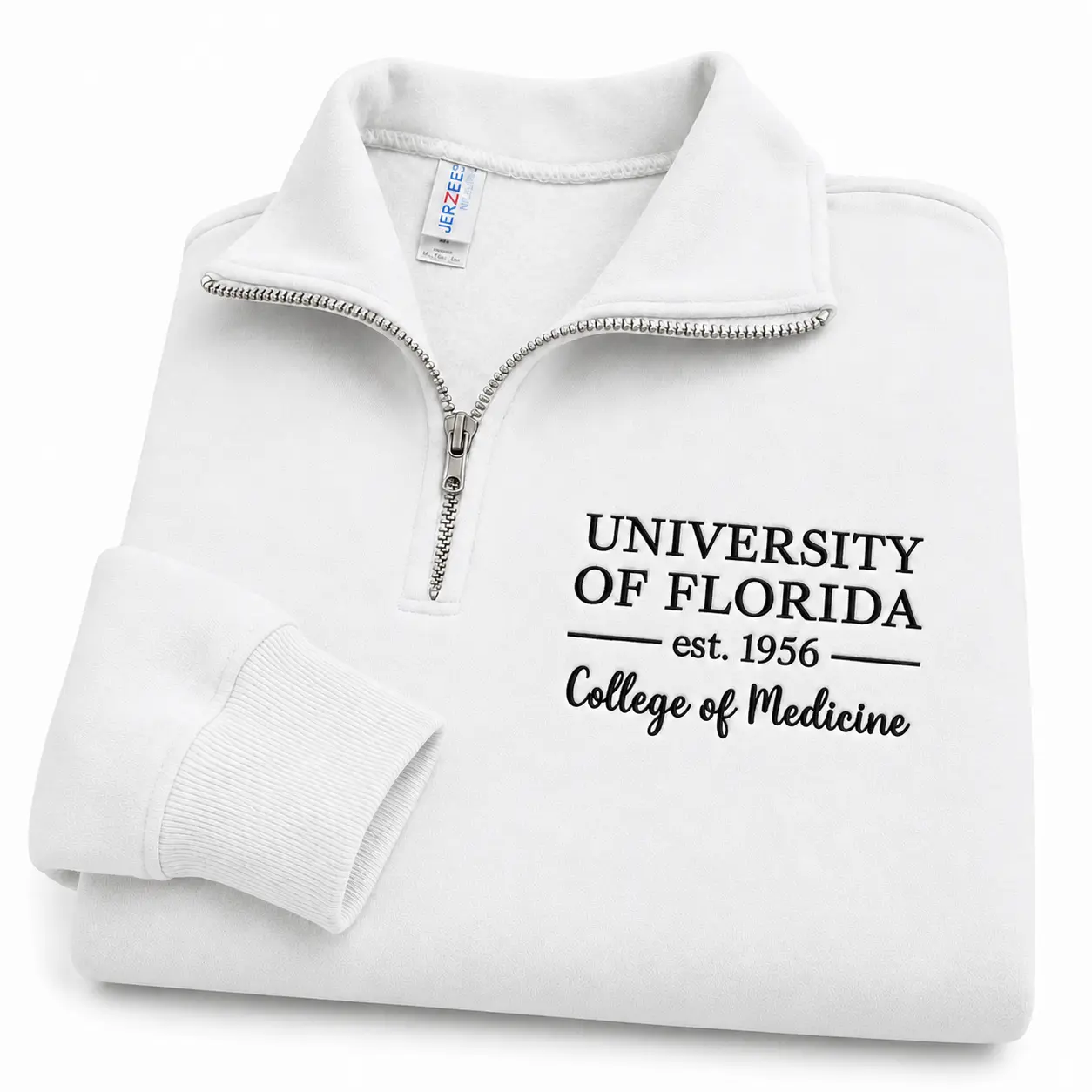 Personalized College Quarter Zip Sweatshirt, Custom Embroidered University Pullover, Campus Crewneck, College Graduation Gift for Him, Cozy Student Outfit