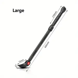 Heavy-Duty Adjustable Angle Pry Bar with Non-Slip Handle – Ideal for Car Maintenance and Home Improvements, Rotating Head, Metal Construction, Tool Set