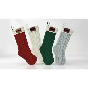 Christmas Font Christmas Stocking - Knit