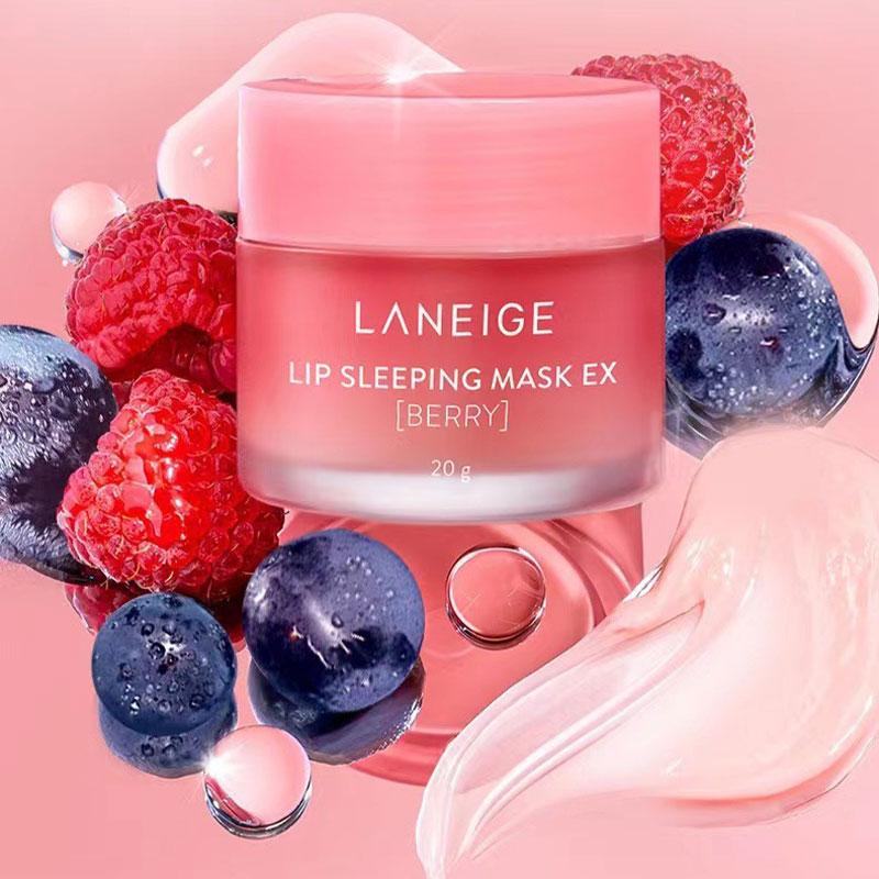 Original LANEIGE 20g Strawberry Fruit Lip Sleeping Mask Moisturize Nourish Lip Balm Fade Lip Lines Lip Care Korean Cosmetics