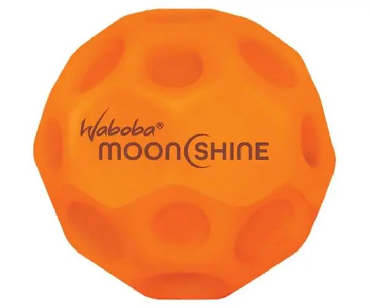 Waboba 326223 Moonshine 2.0 Light Up High Bounce Kids Interactive Game - Fat Brain Toys, Play in the Dark Active Play for Ages 3-12, 60 Mm