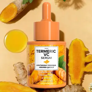 Turmeric Vc Serum - With Turmeric Extract & Niacinamide, Day&Night Moisturizing And Lifting Face, Suitable For Light Beige Skin, Suitable For Face, Neck, Hands, Great Gifts For Girlfriends&Mothers For Christmas, Spring Festival, Thanksgiving - 20ml