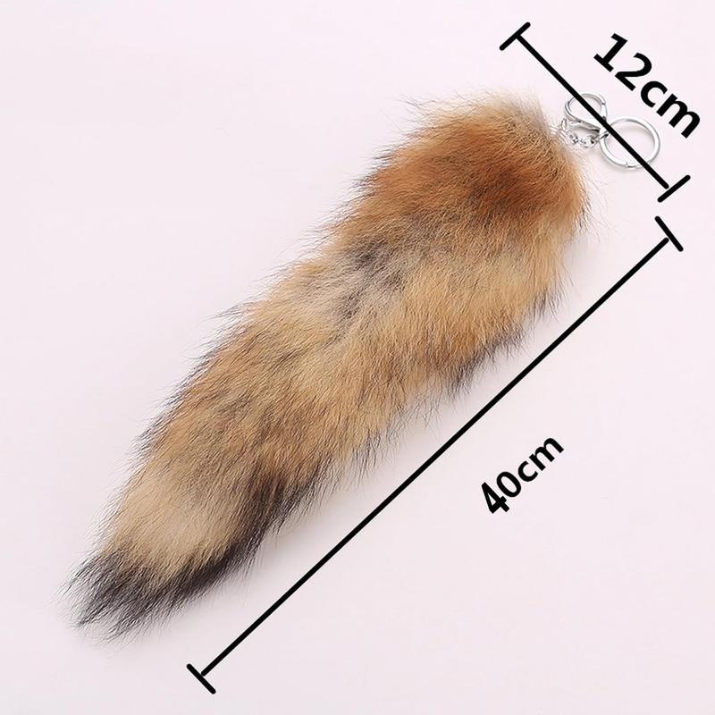 2025 Summer Viral  Fox Tail Keychain -  Kawaii Gothic EDC Accessory (EGirls & Cosplayers) Pendant,Fur Anime Cosplay Bag Charm for Rave/Conventions
