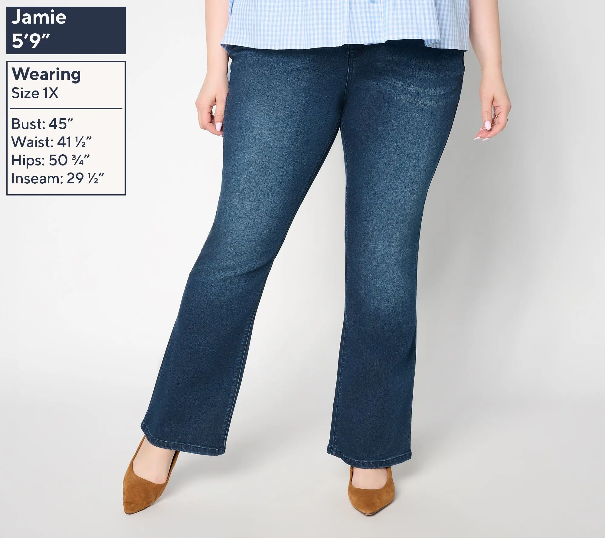 Felt Denim by Laurie Felt Petite Silky Bootcut Pull-On Jean