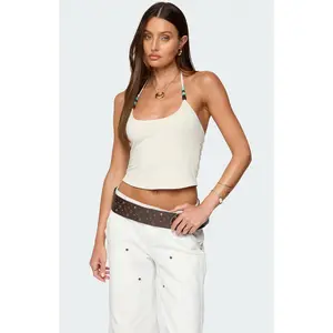 Edikted Women's Radley Bead Halter Top