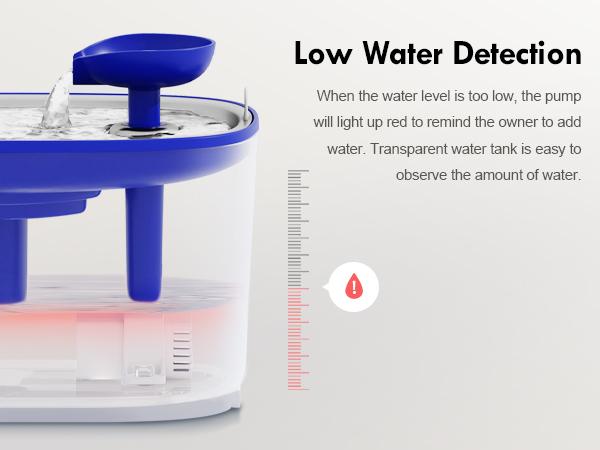 Cat & Dog Water Fountain, Featuring a Wireless Pump, 101oz/3L Capacity with Built-in LED Light, BPA-Free, and Dual Flow Modes for Pets