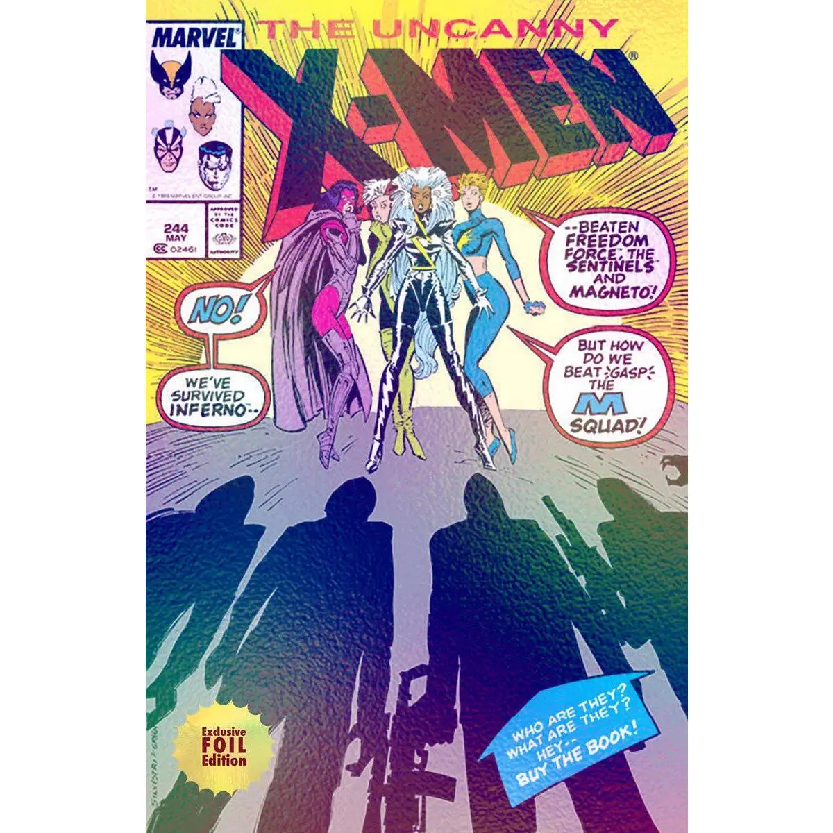 Marvel Comics X-Men #244 Foil Cover Variant