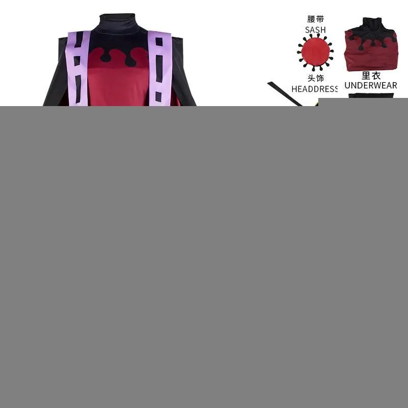 Demon Doma Douma Cosplay Costume Wig Fan Sets Kimetsu No Yaiba Outfit Halloween Anime Douma Kimono for Men Women