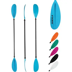 Kayak Paddles  Shaft Paddle with Nylon , Floating Adjustable Kayaking Oars, 3 count, 220-240cm/86-94 Inches,Black/Rose/Teal