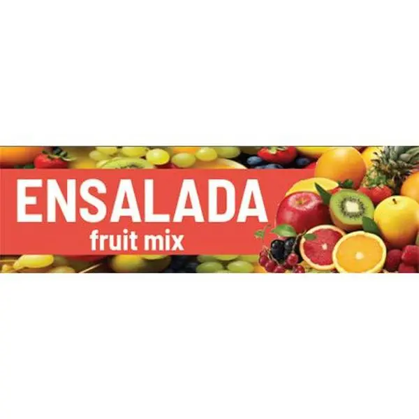 Ensalada Vinyl Sticker Aguas Frescas Vitrolero sticker Fruit Mix Sticker Water Jar decal 3x10in