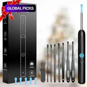 Earwax Removal Tool with Camera, Portable Type-C Rechargeable Ear Cleaner, Waterproof Endoscope Ear Cleaning Kit, Earwax Removal Set