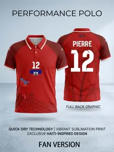 (Custom name and number) 2026 Haiti Soccer Jersey, Haiti Soccer Shirt, Haiti Football shirt, High Performance T-Shirt, Fan Gear, Gift for Him
