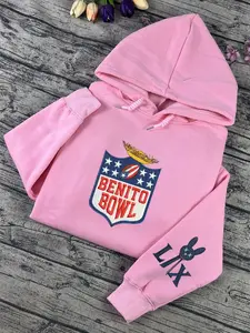 Embroidered Benito Sweatshirt, Hoodie, Puerto Rico Embroidery Shirt, Unisex Sweater,  Gift For Her,  For Him, Funny Football