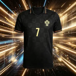 2026 Portugal Home And Away Red Green Black 7# Cristiano Ronaldo Short Sleeve Soccer Jersey Fans Version