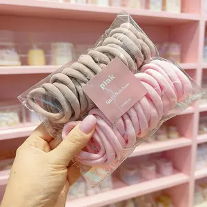 Women's Hair Ties No Crease, High Elasticity Gentle Ponytail Holders, Strong Stretch No Damage Hair Bands, Soft Everyday Hair Accessories.