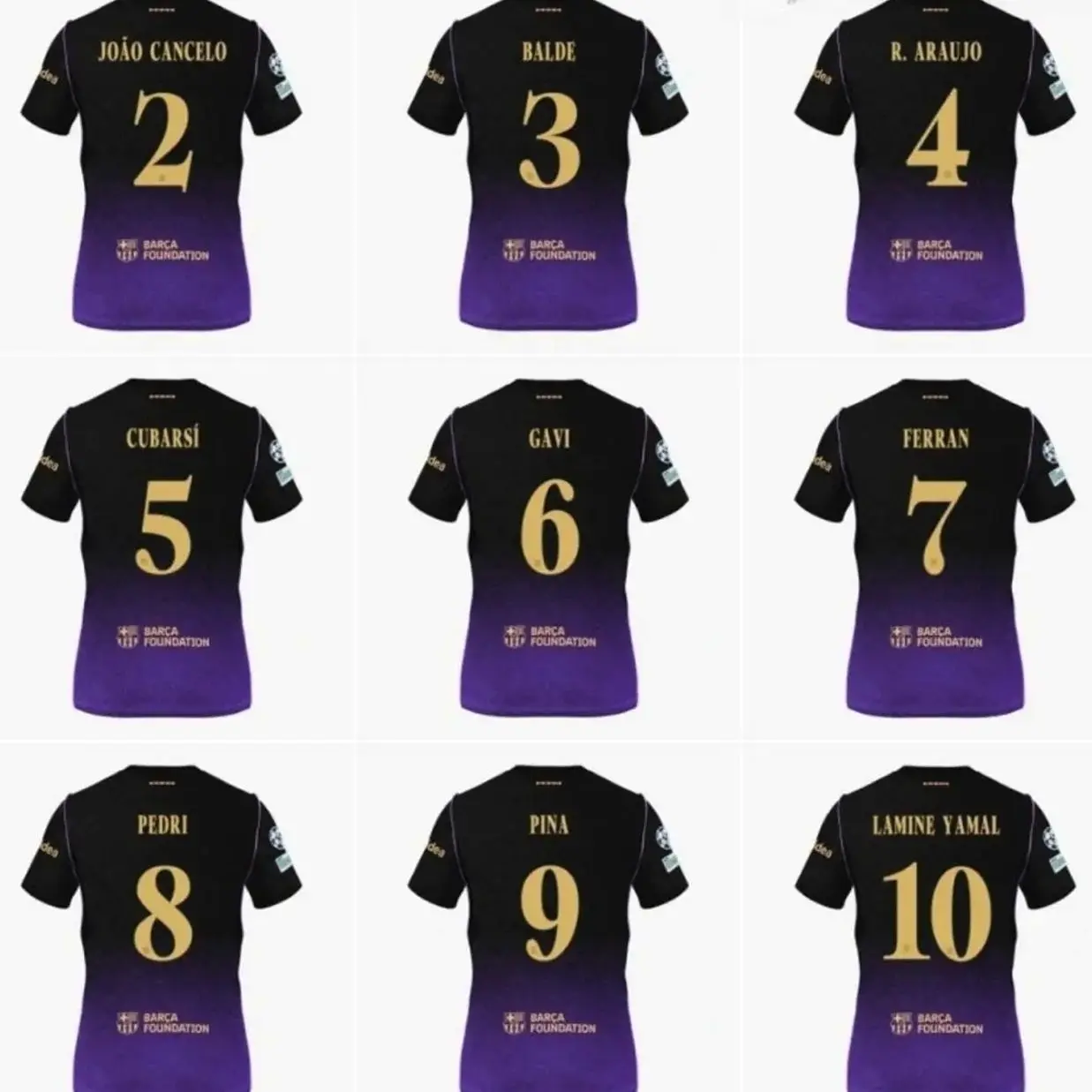 Unisex Soccer Jersey Black and Purple Striped Soccer Mamba Mentality Jersey #11 Raphinha Fan Style Football Shirt 2026/2027 XZ