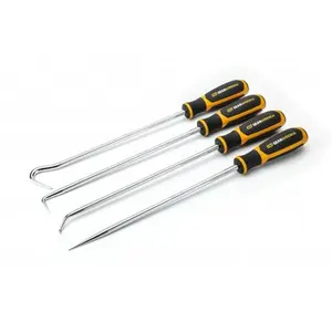 GearWrench KDT-84020H Heavy-Duty Long Hook & Pick Set, 4-Piece Handle-Equipped Tool Kit, Handle-Equipped Tool Kits