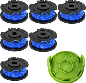 0.065" 6-Pack 29092, 29252,Single Line, Auto-Feed Replacement String Trimmer Line Spool for Greenworks Weed Eater String Models ST24B215,2100302,21342,21302,21262,21312,2100302,21602,21242,21282