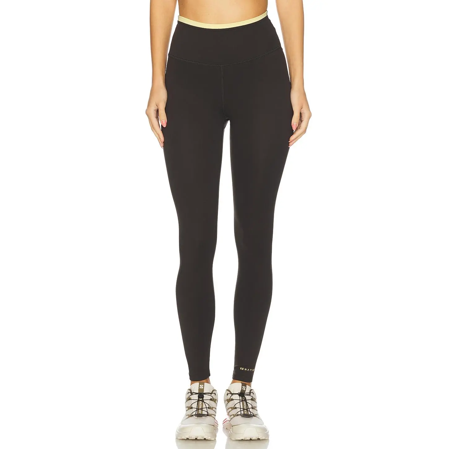 P.E Nation Vita Full Length Legging in Smokestone & Lemonade