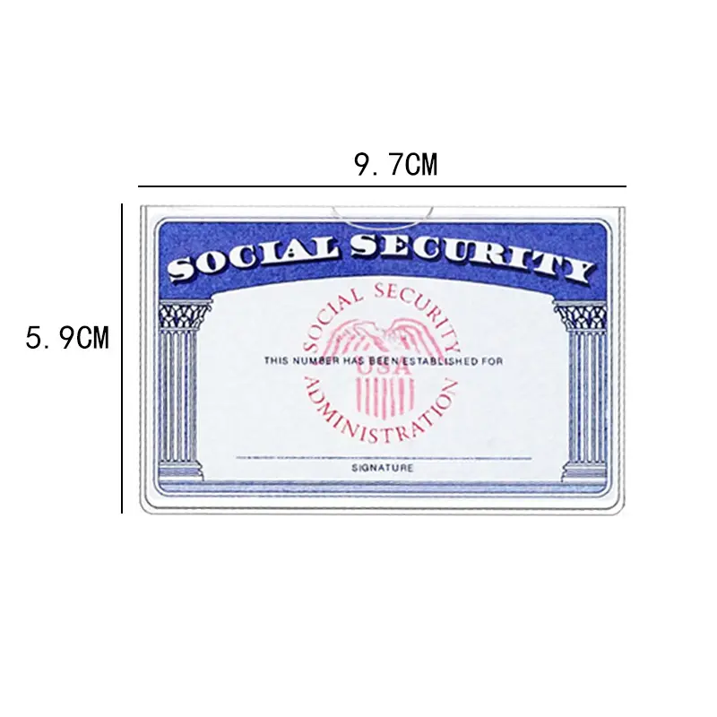 Clear Card Protector Sleeves 10 Pack for Social Security Card Driver License Medical Insurance ID Badge Credit Cards Kpop Photocards