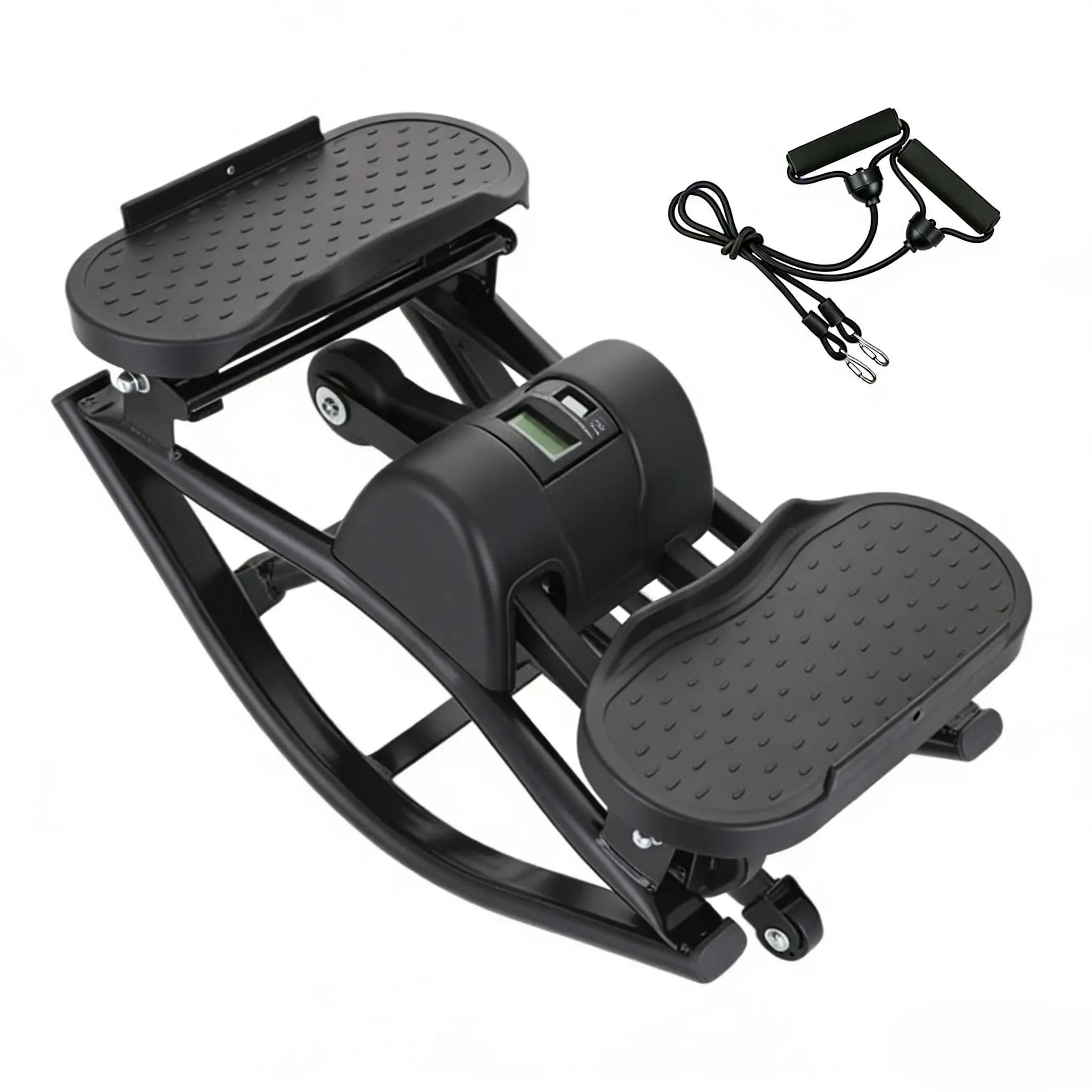 Pedal Swing Trainer - A horizontal swing trainer with resistance bands, a low-impact horizontal swing trainer, suitable for home workouts, a quiet pedal swing machine, no assembly required