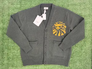 BAPE Black Japan Green College Cardigan Size Medium (MSRP: $608)