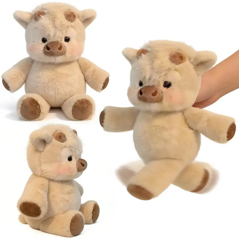 30/40cm Cute West Highland Calf Plush Toys Creative Run Fast Cartoon Soft Stuffed Animal Babys Appease Doll Pendat for Kid Gifts