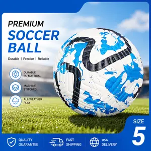 Size 5 Soccer Ball, Waterproof PU Leather, Official Training Ball, with Pump & Needles, Suitable for Teens and Adults, IncludesNet Bag, Pump, Needle, Soccer Balls Football Equipment,Durable non-slip pu material Soccer ball with pictures