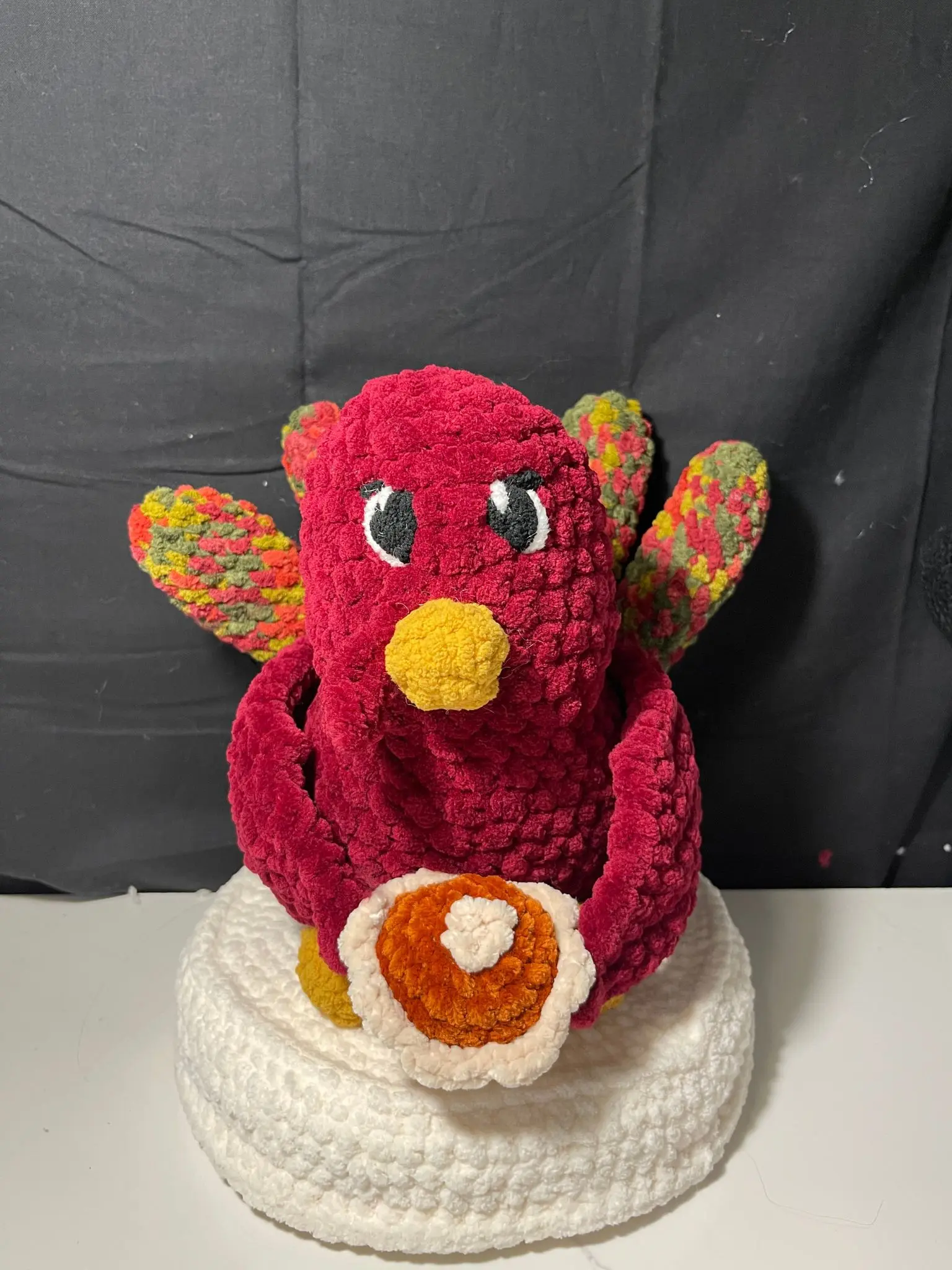 Tom the Thanksgiving Turkey Crochet Plushie