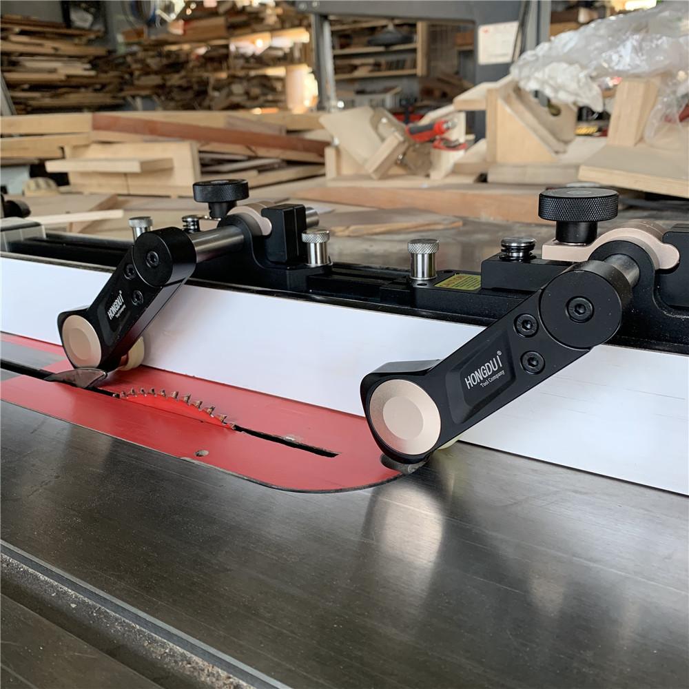 HONGDUI Woodworking Assembly Table Saw Clear Cut Press Stock Push Guide Table Saw Cutting Pushing Guide