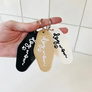 Dog Mom Motel Keychain, Funny Gift Idea, Trendy Car Accessory, Birthday Gift Idea, Gift Idea for Girlfriend, Fur Mama, Dog Lover, Dog Mom Gift Idea