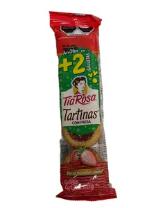 Tía Rosa Tartinas Con Fresa – Strawberry Filled Mexican Cookies – 133.3g (4.70 oz)