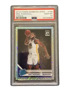 Graded Sports Card Single - PSA 10 - Eric Paschall - Choice - 2019 Panini Optic - #199