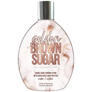 Brown Sugar Golden Brown Sugar Tanning Lotion, Step 2 Double Dark Bronzing Blend with Sugar Cane Extract, Carrot Oil & Body Butters, 13.5 Fl Oz