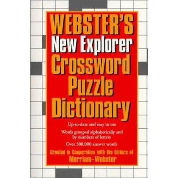 USED Book - Webster's New Explorer Crossword Puzzle Dictionary by Inc. StaffInc Merriam-Webster (Hardcover) - english