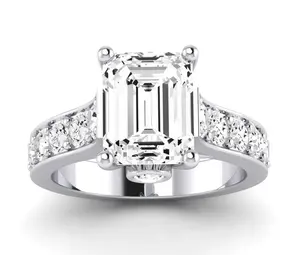 Calluna - Emerald Moissanite Engagement Ring