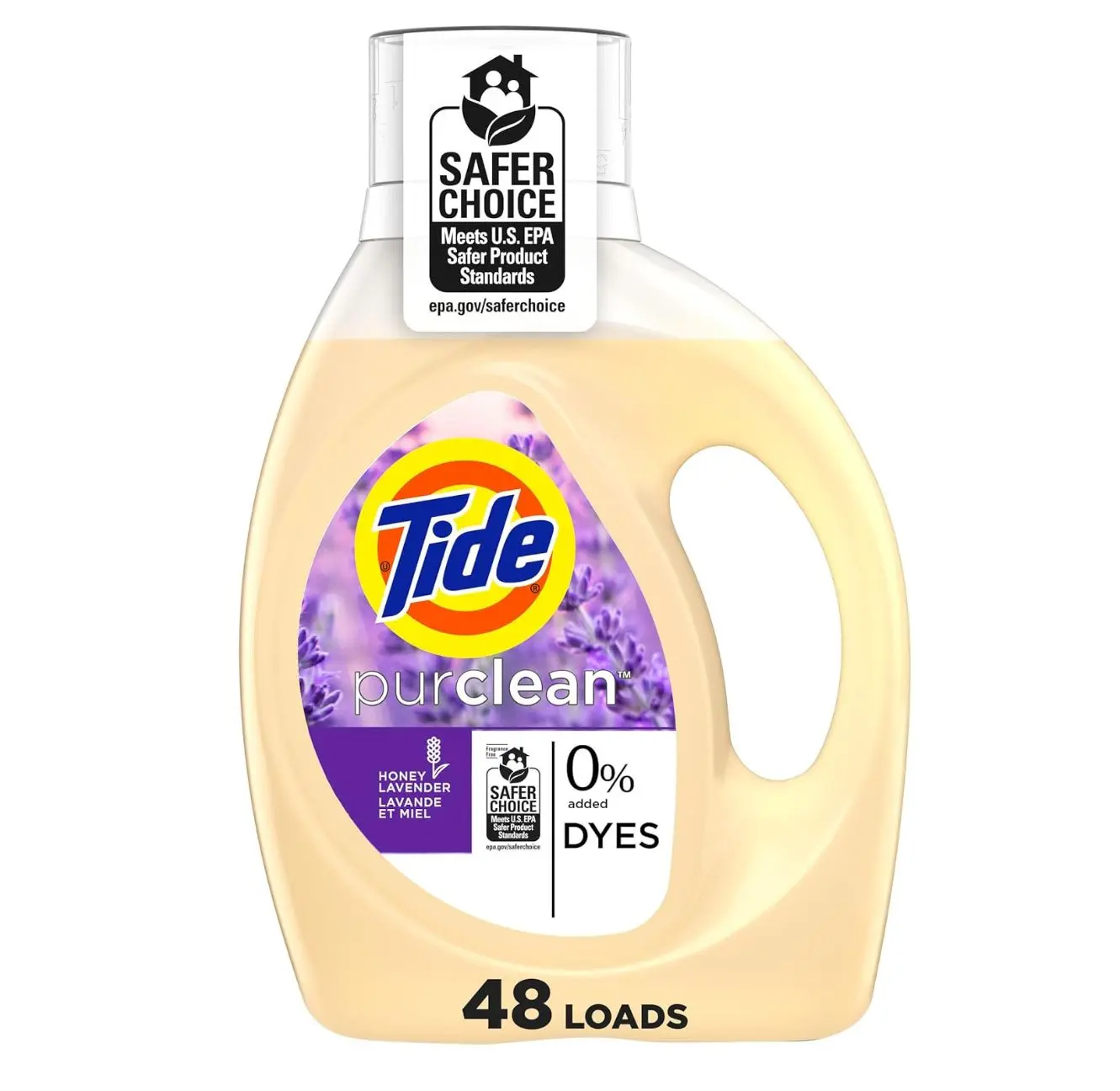 Purclean Liquid Laundry Detergent, Honey Lavender Scent, 63 fl oz