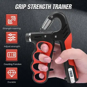 Adjustable Hand Grip Strength Trainer, 1PCS/2PCS Count 5-100kg Hand Grip Strengthener with counter, Hand Strengthening Training Equipment for Home Gym Workout, Workout Hand Gripper