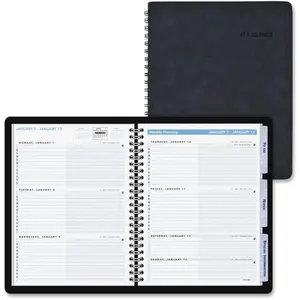 At A Glance  8 x 11 in. Action Planner Weekly Appointment Book - Black