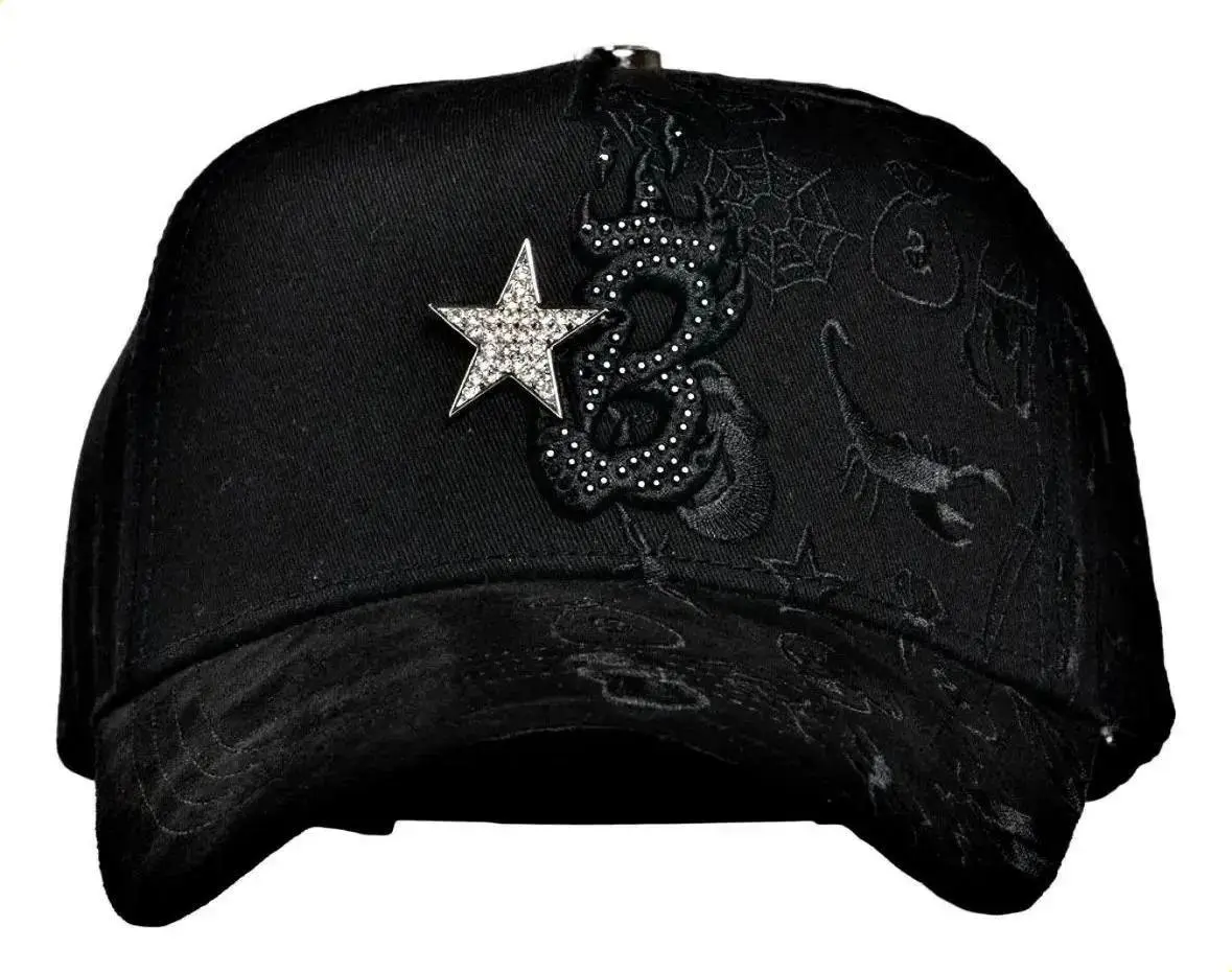G5 Generic Black One Size Cap, B Star Graffiti Barbashats