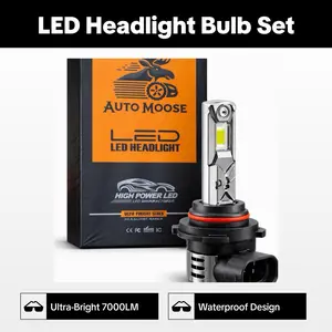 Automoose White H11/9005/9006/H1/H7  LED Light Set 2 Pack Super Bright 7000LM [CONFIRM FIT BEFORE ORDER]
