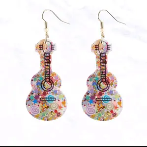 Star Confetti Guitar Earring